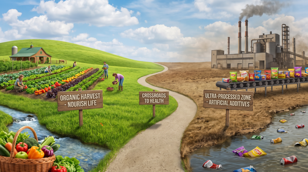 Your health: Organic vs ultra processed foods